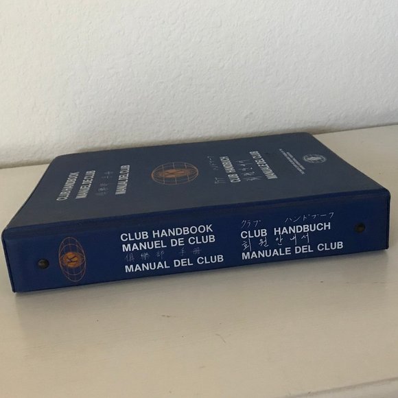 VINTAGE Large Kiwanis 3-ring Binder Notebook - Picture 4 of 5